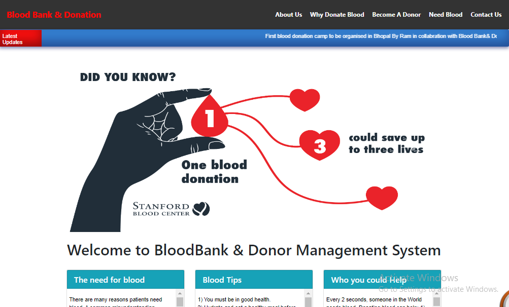 BLOOD BANK MANAGMENT SYSTEM